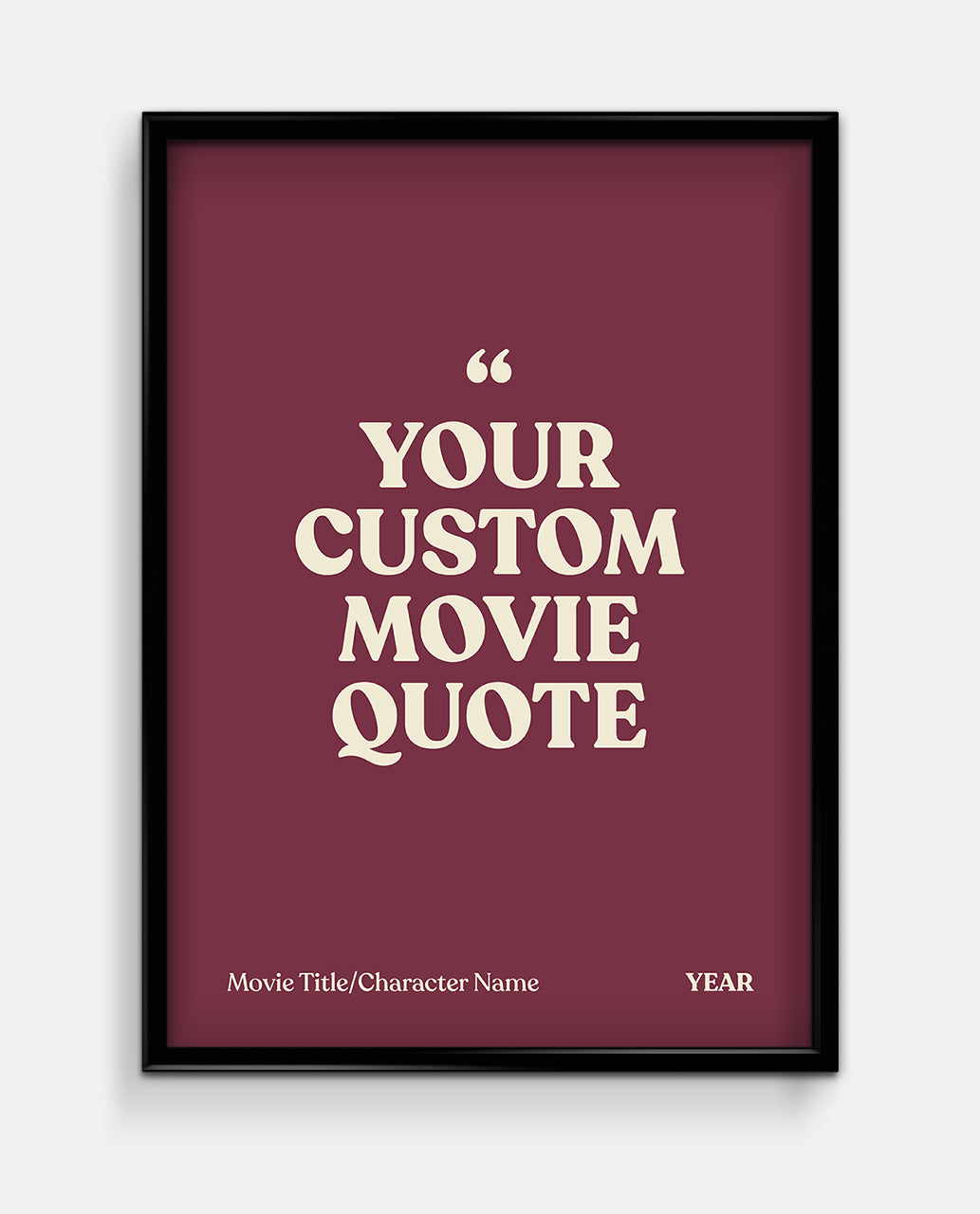 Personalised Movie Quote Print #1