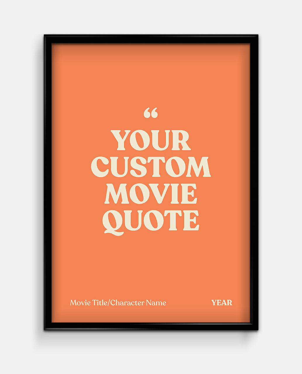 Personalised Movie Quote Print #1