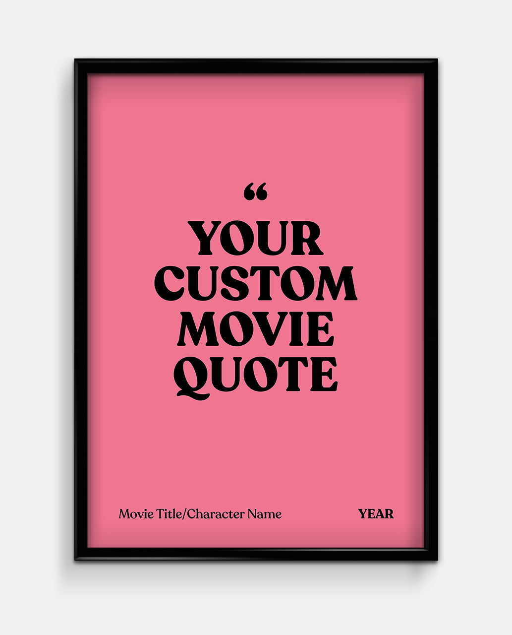 Personalised Movie Quote Print #1