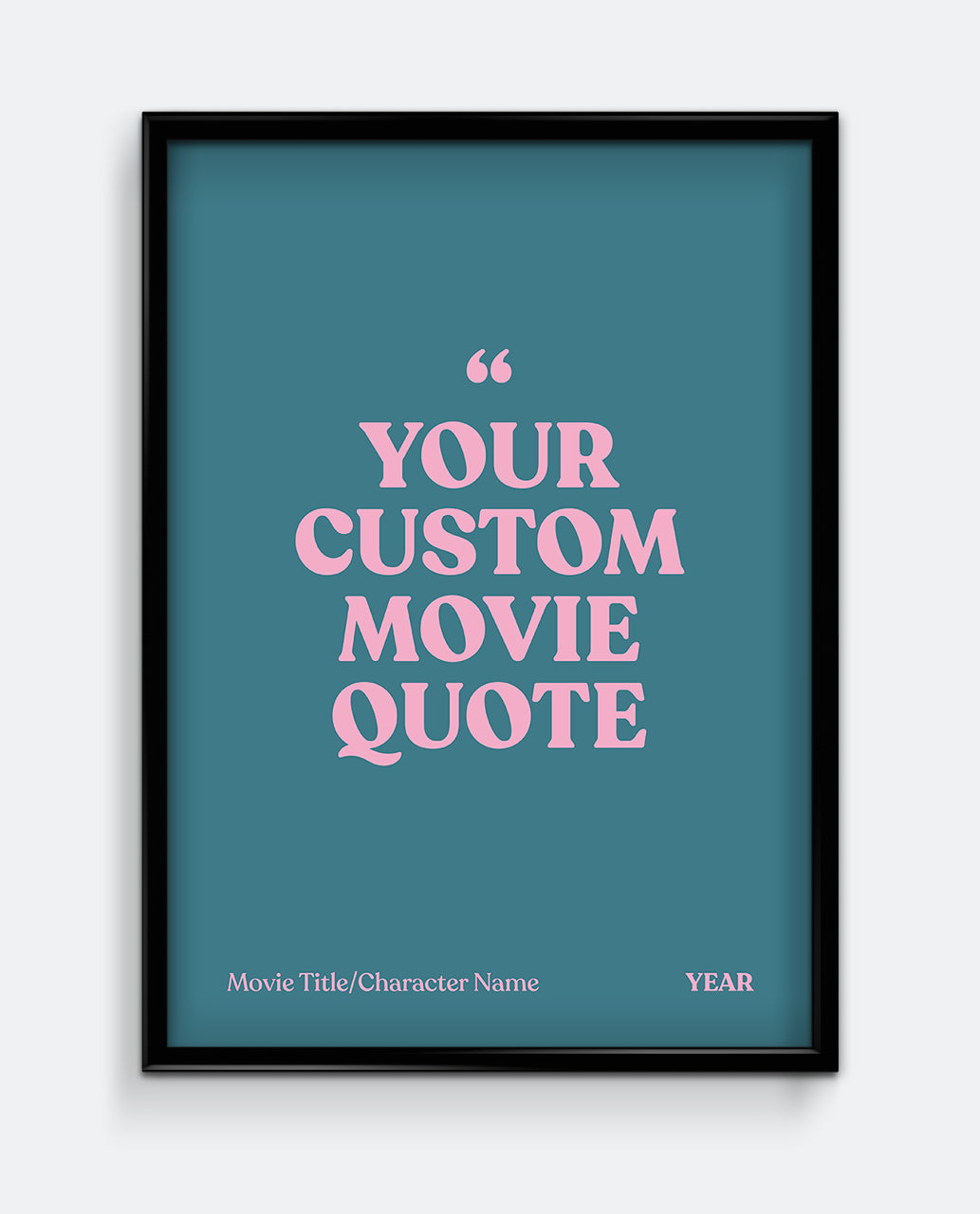 Personalised Movie Quote Print #1