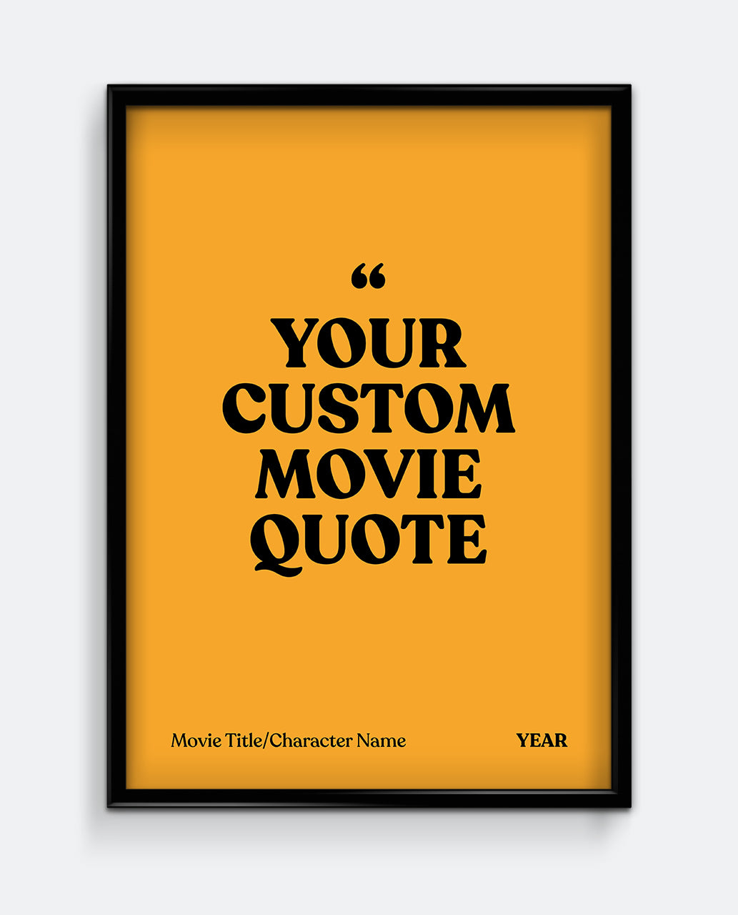 Personalised Movie Quote Print #1