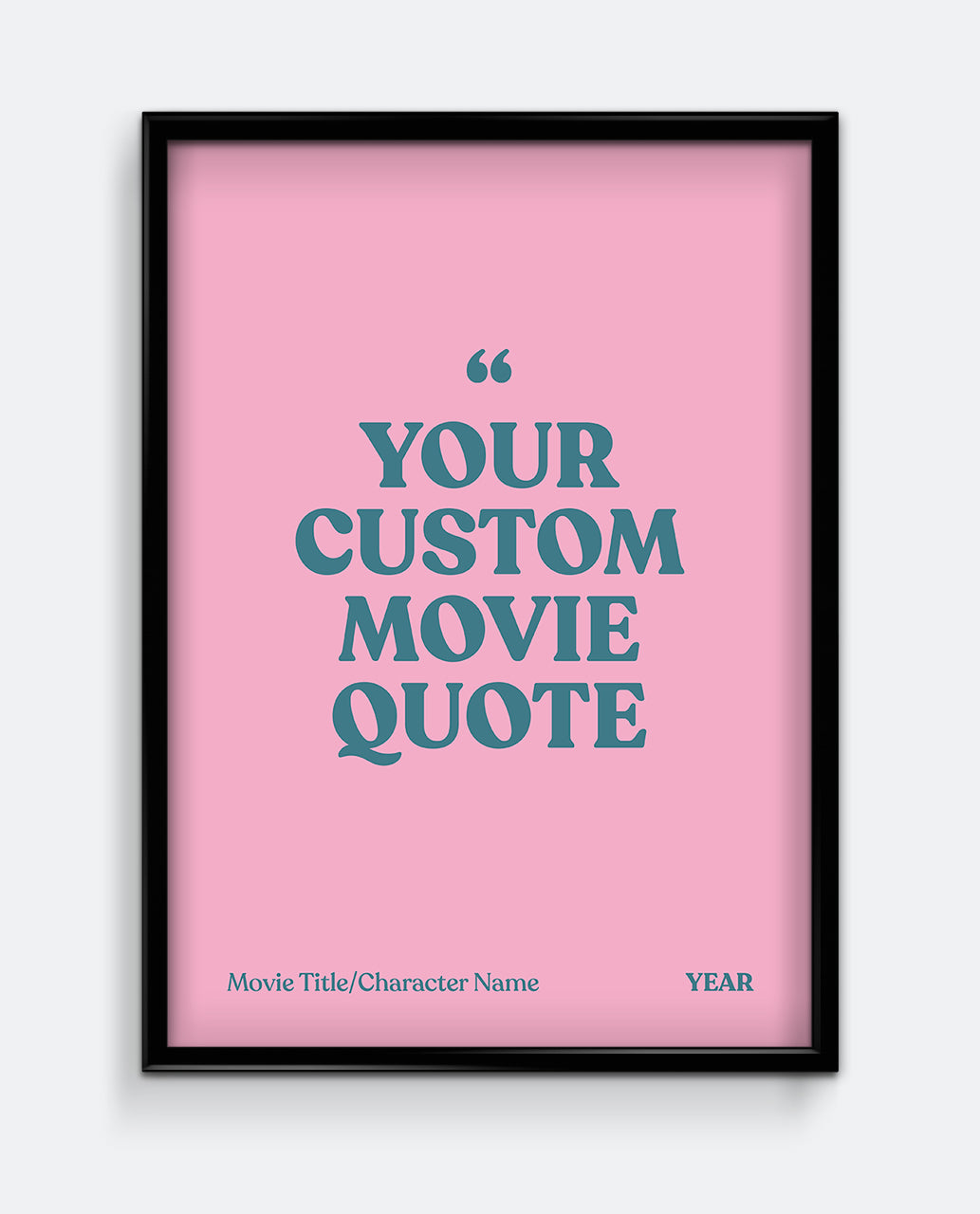 Personalised Movie Quote Print #1