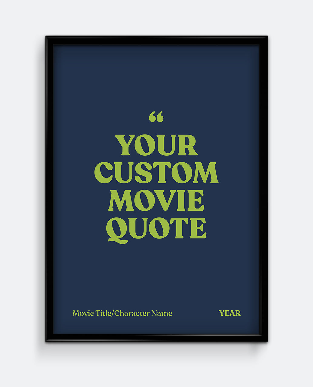 Personalised Movie Quote Print #1