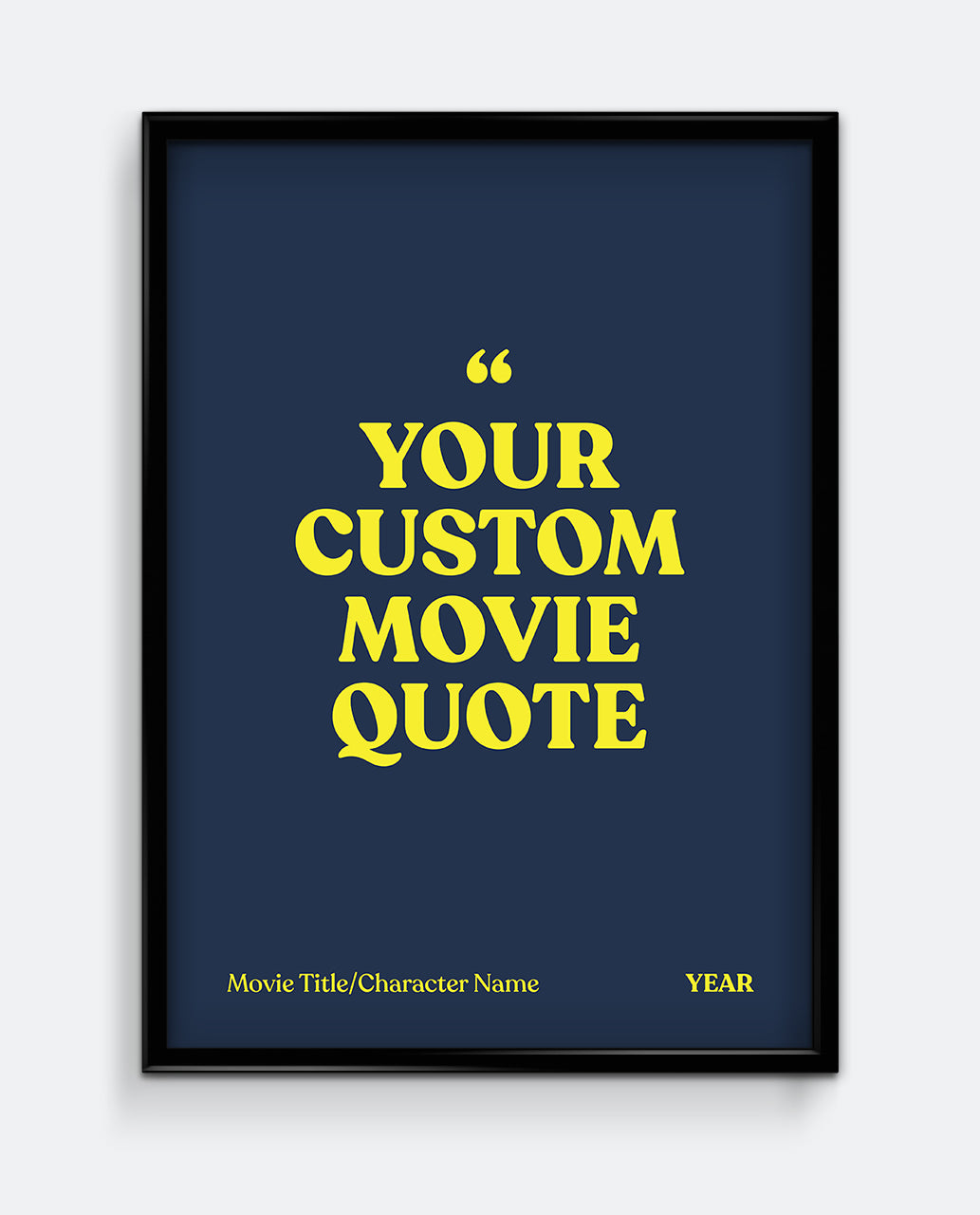 Personalised Movie Quote Print #1