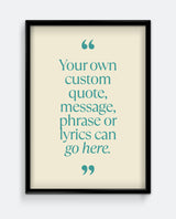 Personalised Quote Print #1