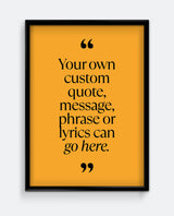 Personalised Quote Print #1