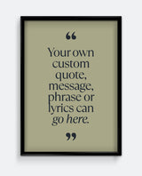Personalised Quote Print #1
