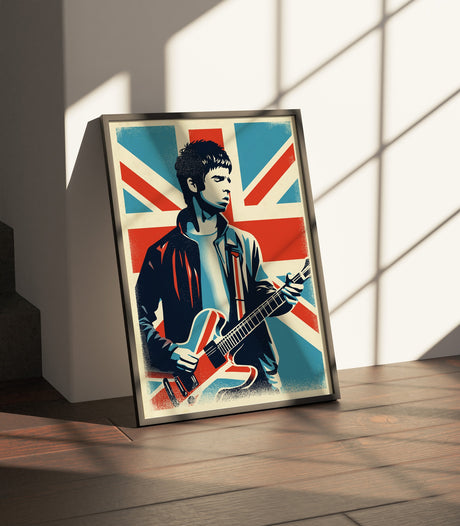 Noel Gallagher Union Jack Print