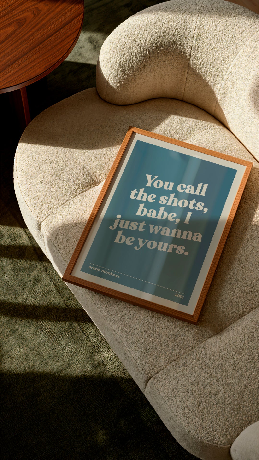 I Wanna Be Yours Typographic Art Print