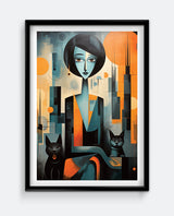 Cat Women Wall Art