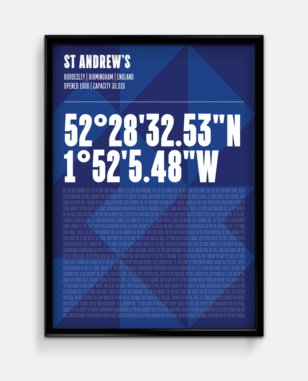 St Andrew’s Stadium Print – Wallberry