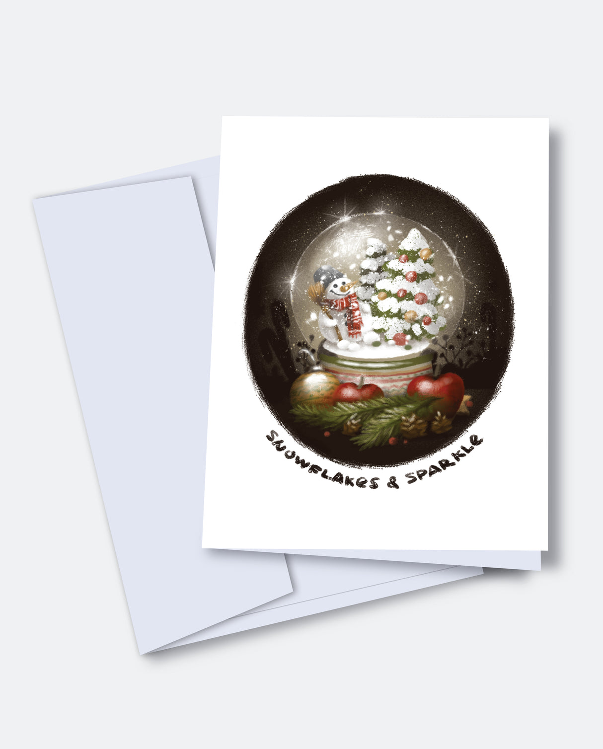 Snowflakes & Sparkle - Christmas Card