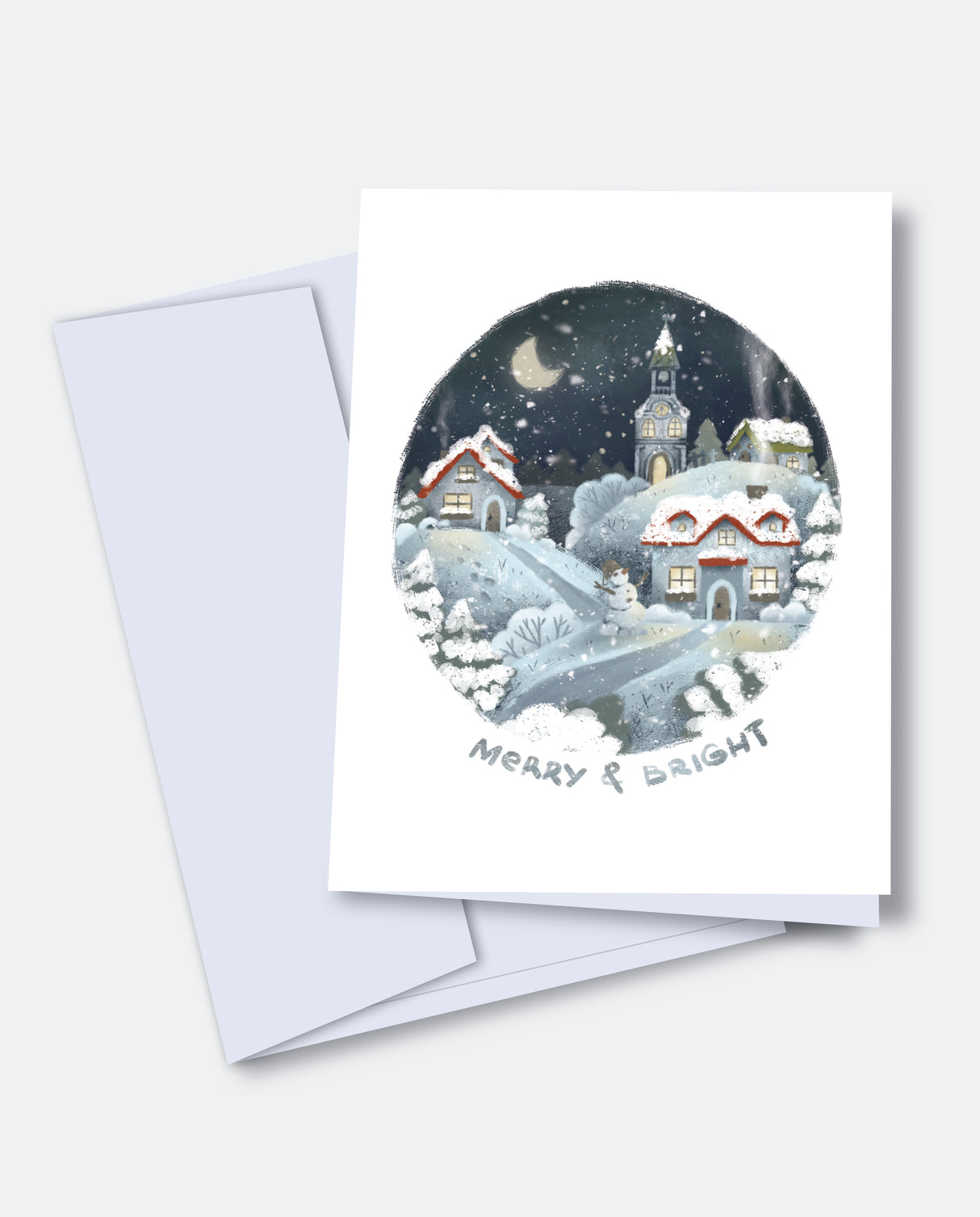 Merry & Bright - Christmas Card
