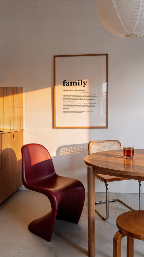 Family Definition Typography Print – Funny Modern Family Wall Art