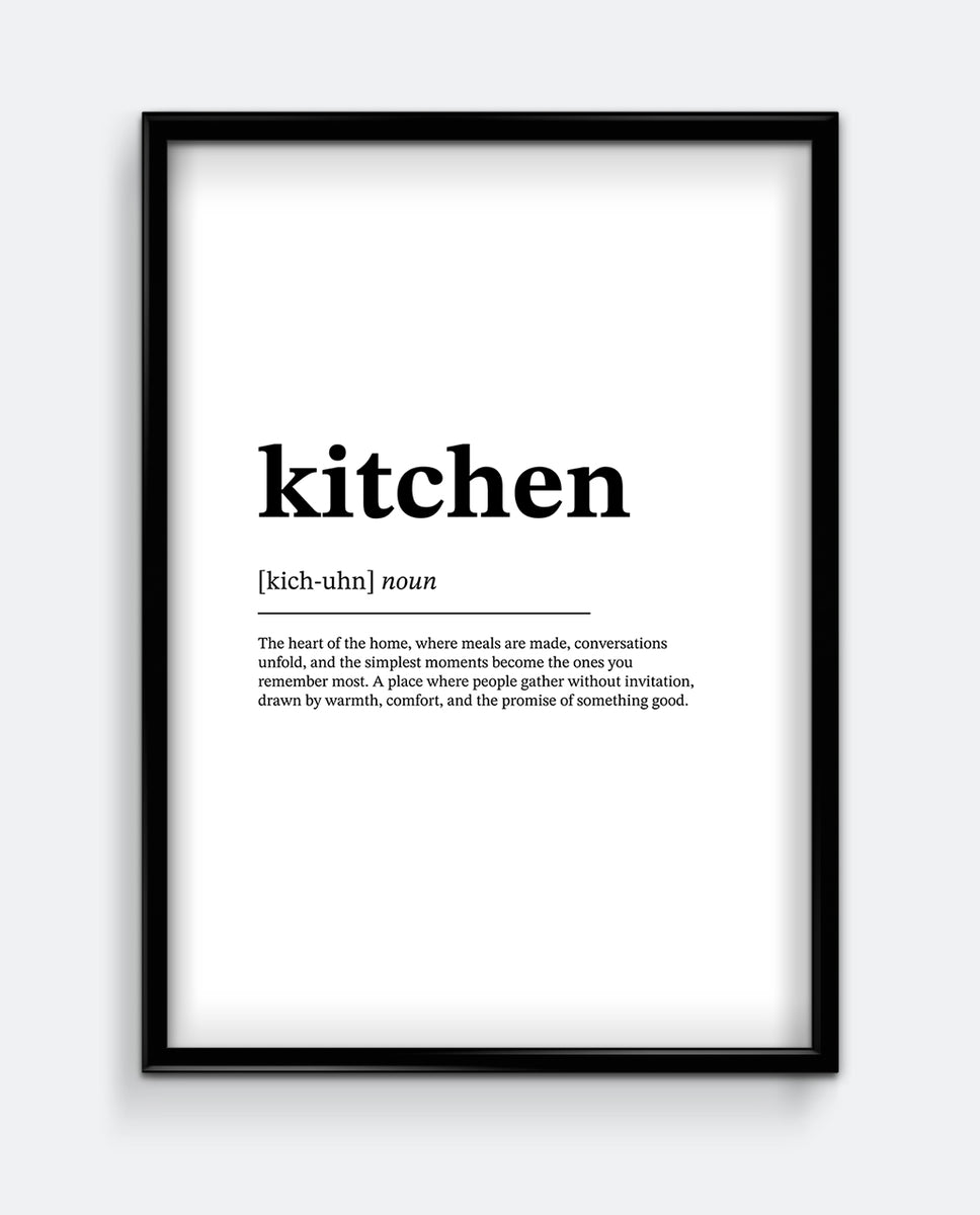Kitchen Definition Print – Wallberry