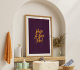 Have a Nice Poo! Funny Bathroom Print – Bold Script Typography Art