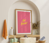 Get Naked Print – Bold Playful Bathroom Wall Art