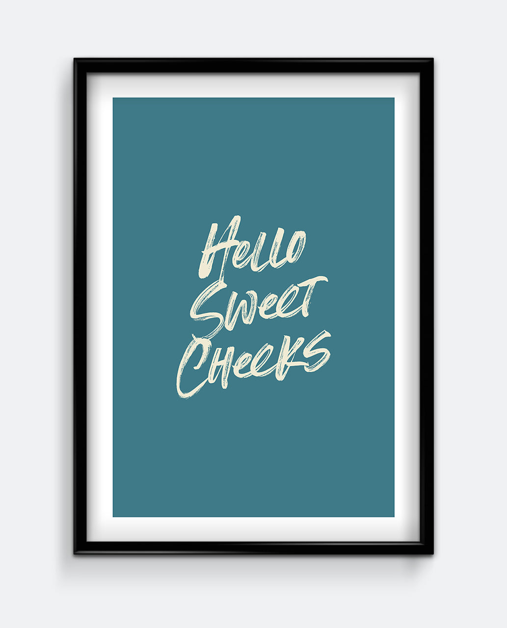 Hello Sweet Cheeks Print – Playful Bathroom Wall Art
