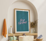Funny Yorkshire Slang Wall Art – “Eh Up Shit Head” Print – Bold Humour Typography