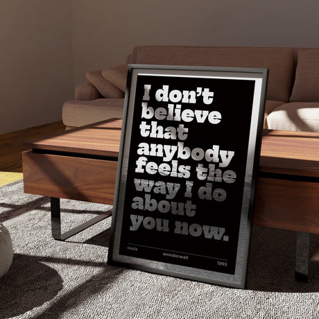 Special Edition Silver Foil Wonderwall Art Print