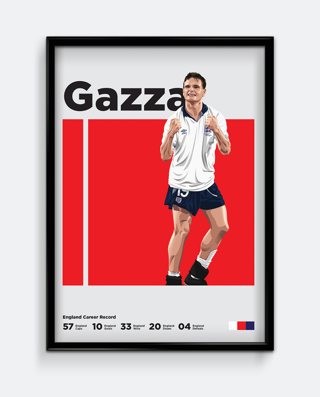 Gazza Career Print