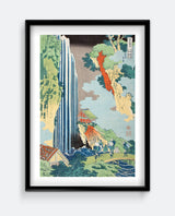 Hokusai - Falls of Ono on the Kisokaidō Art Print