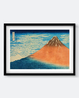 Hokusai - South Wind, Clear Sky (Red Fuji) Japanese Art Print