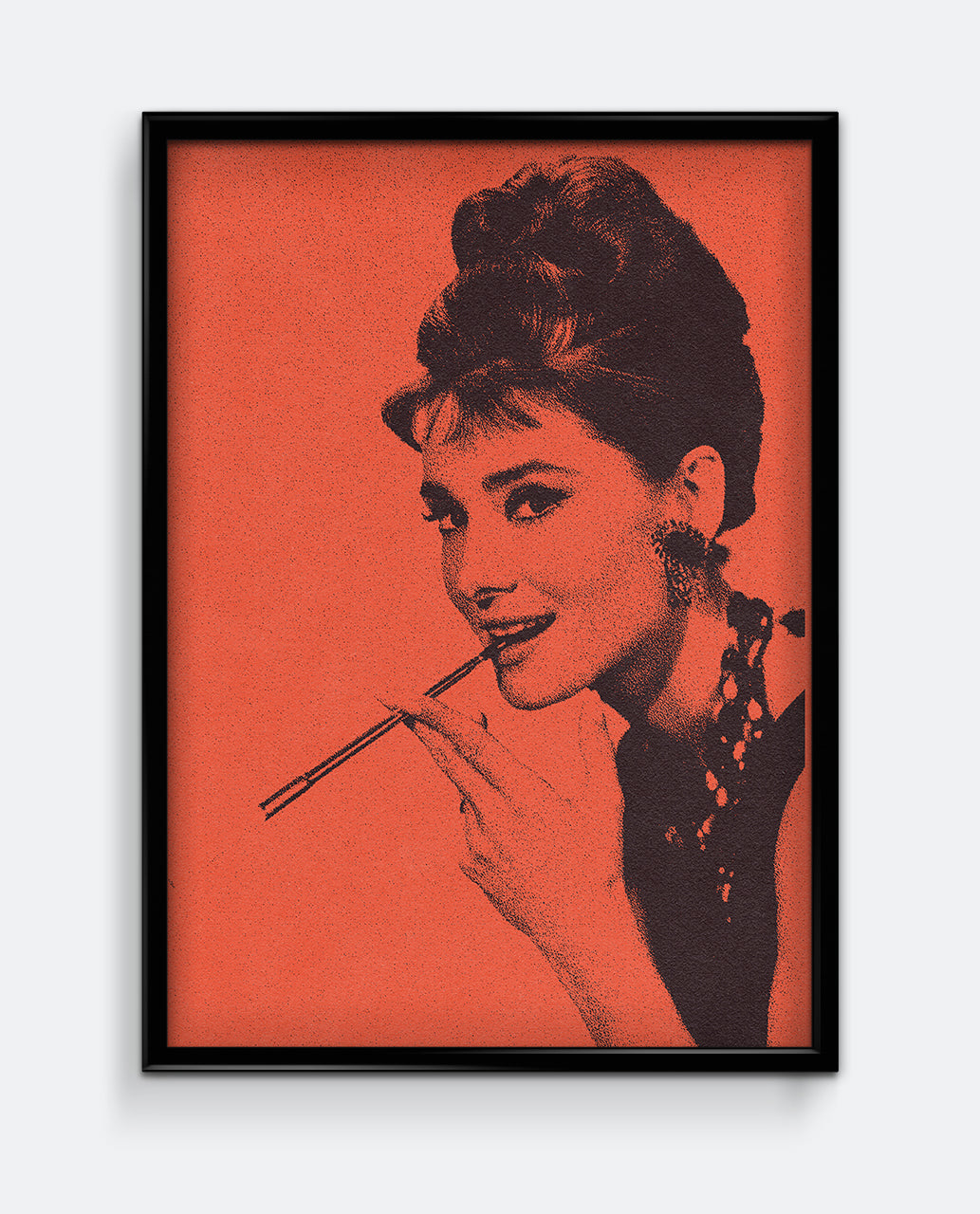 Audrey Hepburn Duotone Print