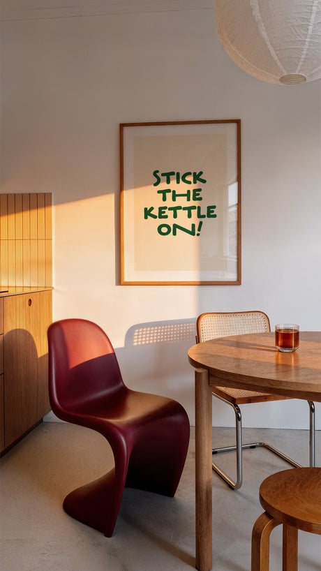Stick The Kettle On Print – Funny Tea Lover Kitchen Wall Art