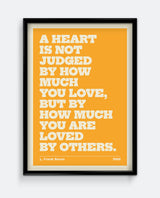 A Heart Is Not Judged – L. Frank Baum Quote Print