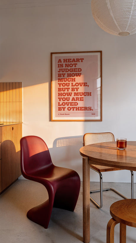 A Heart Is Not Judged – L. Frank Baum Quote Print