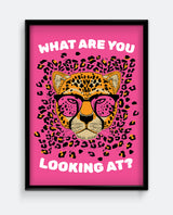What Are You Looking At? Bold Leopard Art Print