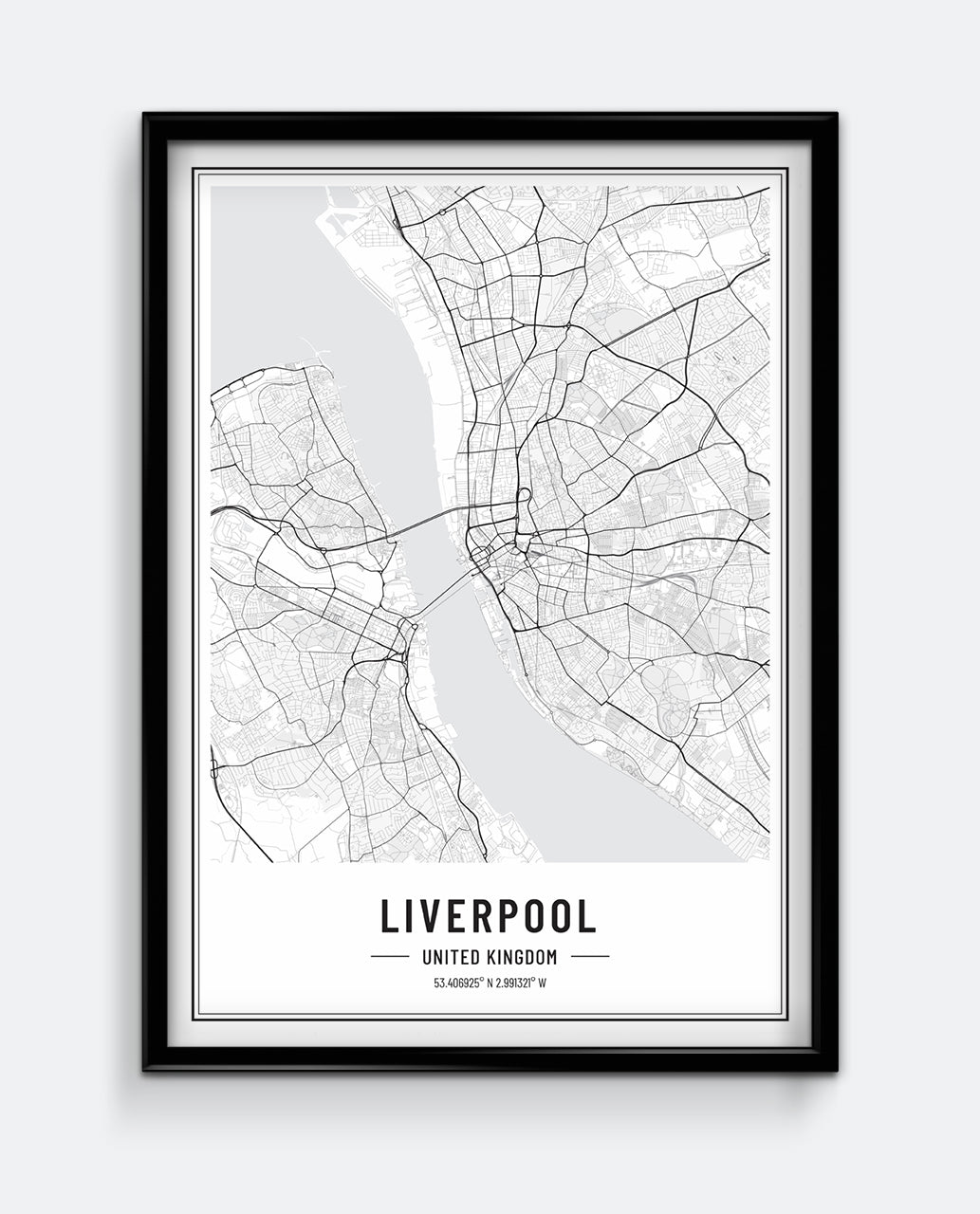 Liverpool Map Print