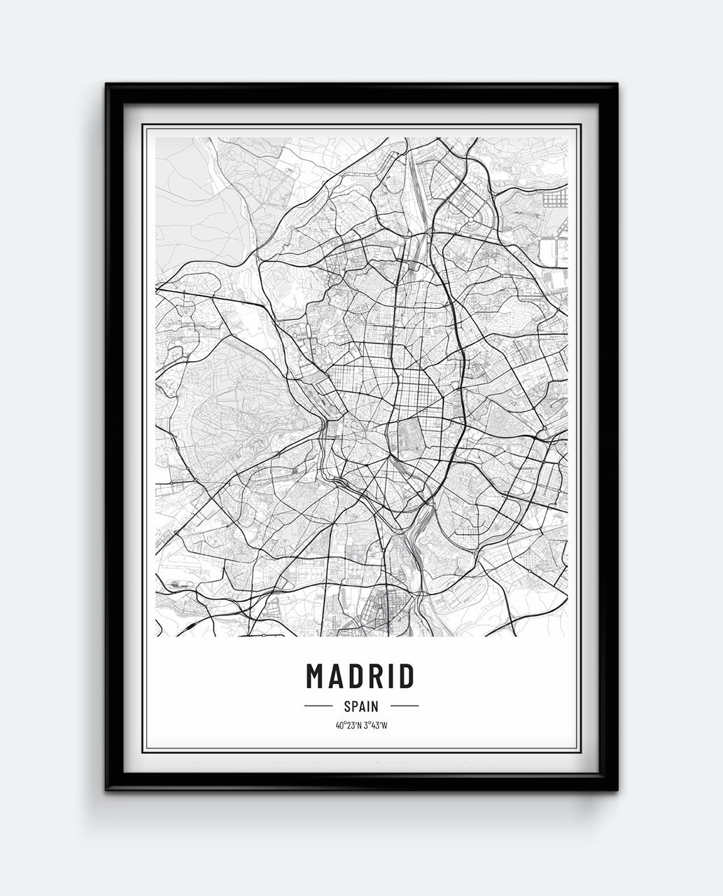 Madrid Map Print