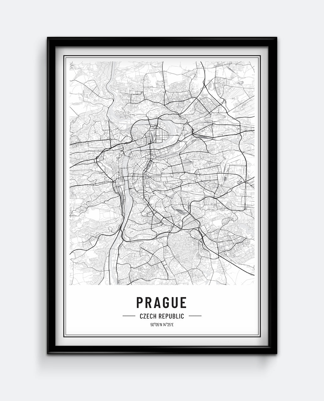 Prague Map Print