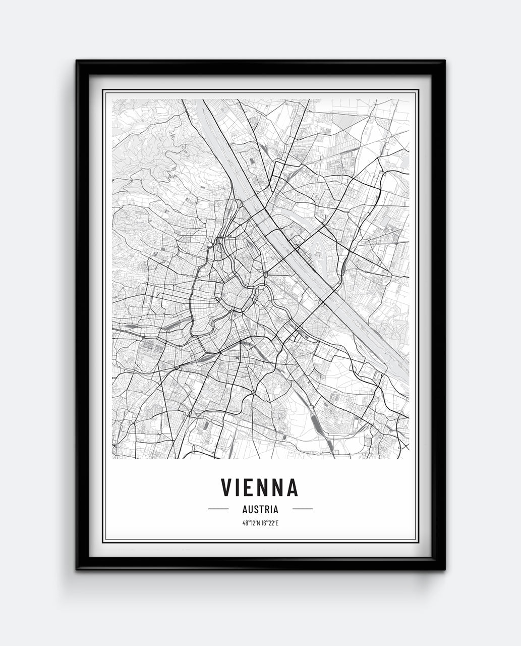 Vienna Map Print