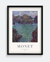 Monet Port-Goulphar Belle-Île Print – Dramatic Coastal Landscape Art