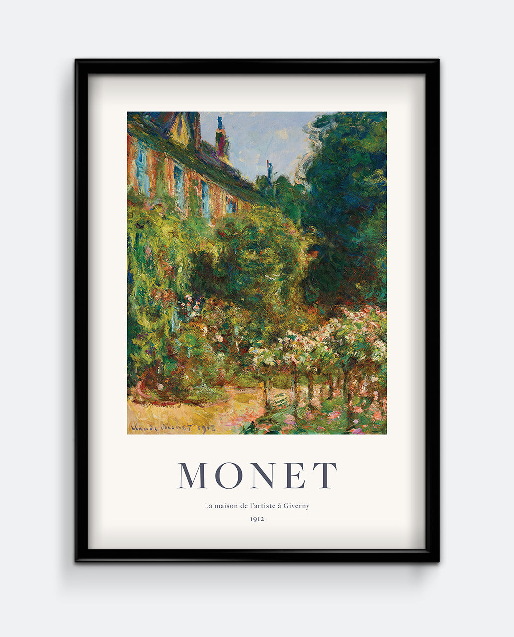 Monet House at Giverny Print – Impressionist Garden Landscape Art