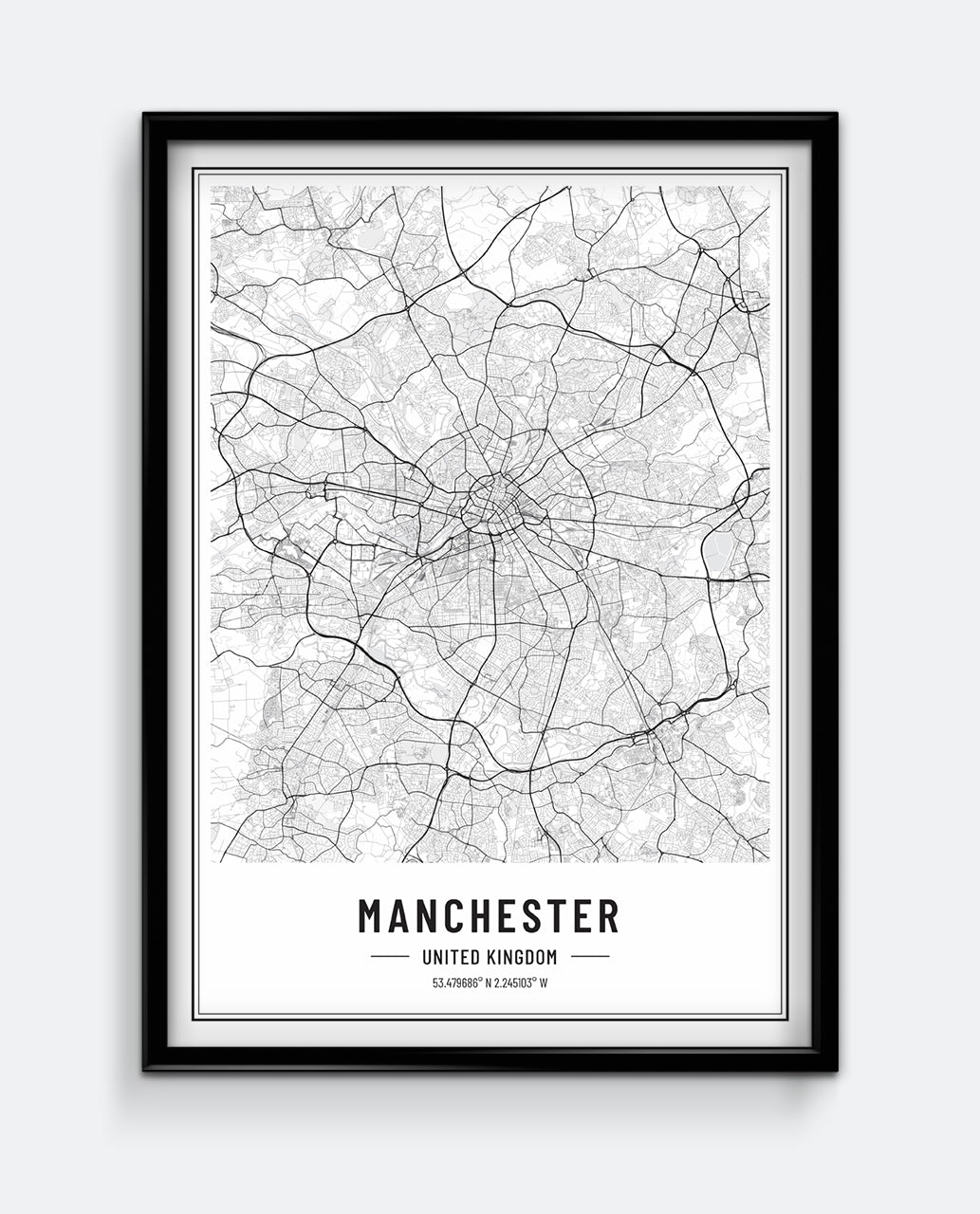 Manchester Map Print