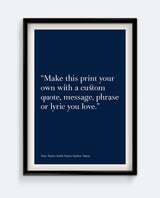 Personalised Quote Print #2