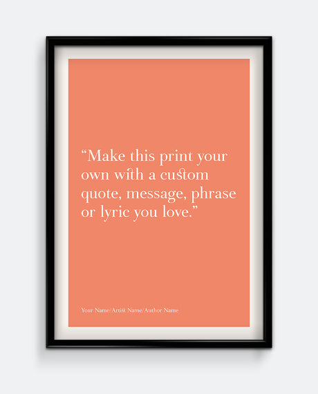 Personalised Quote Print #2