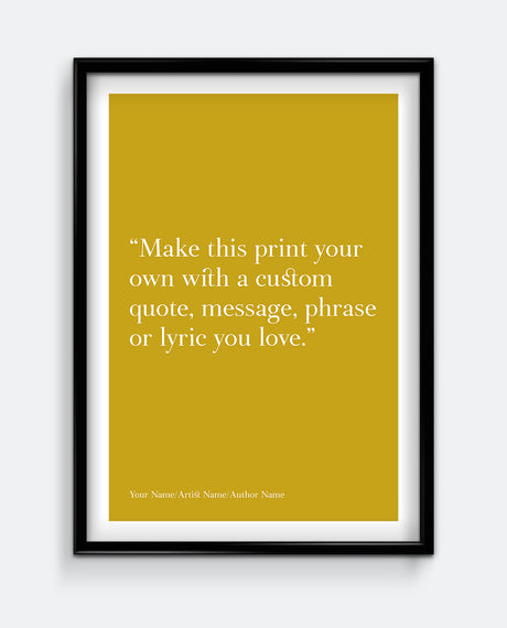 Personalised Quote Print #2