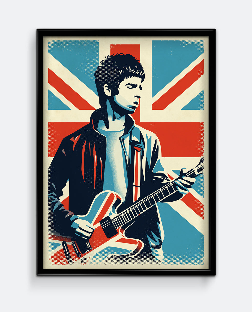 Noel Gallagher Union Jack Print