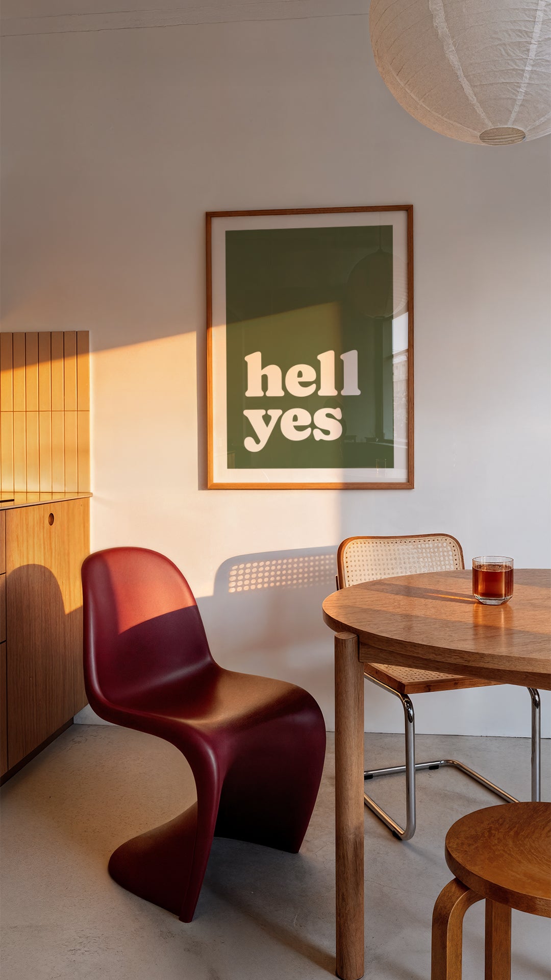 Hell Yes Minimal Statement Wall Art