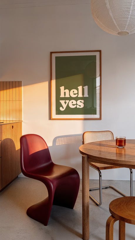 Hell Yes Minimal Statement Wall Art