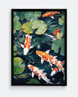 Koi Pond Japanese-Inspired Art Print