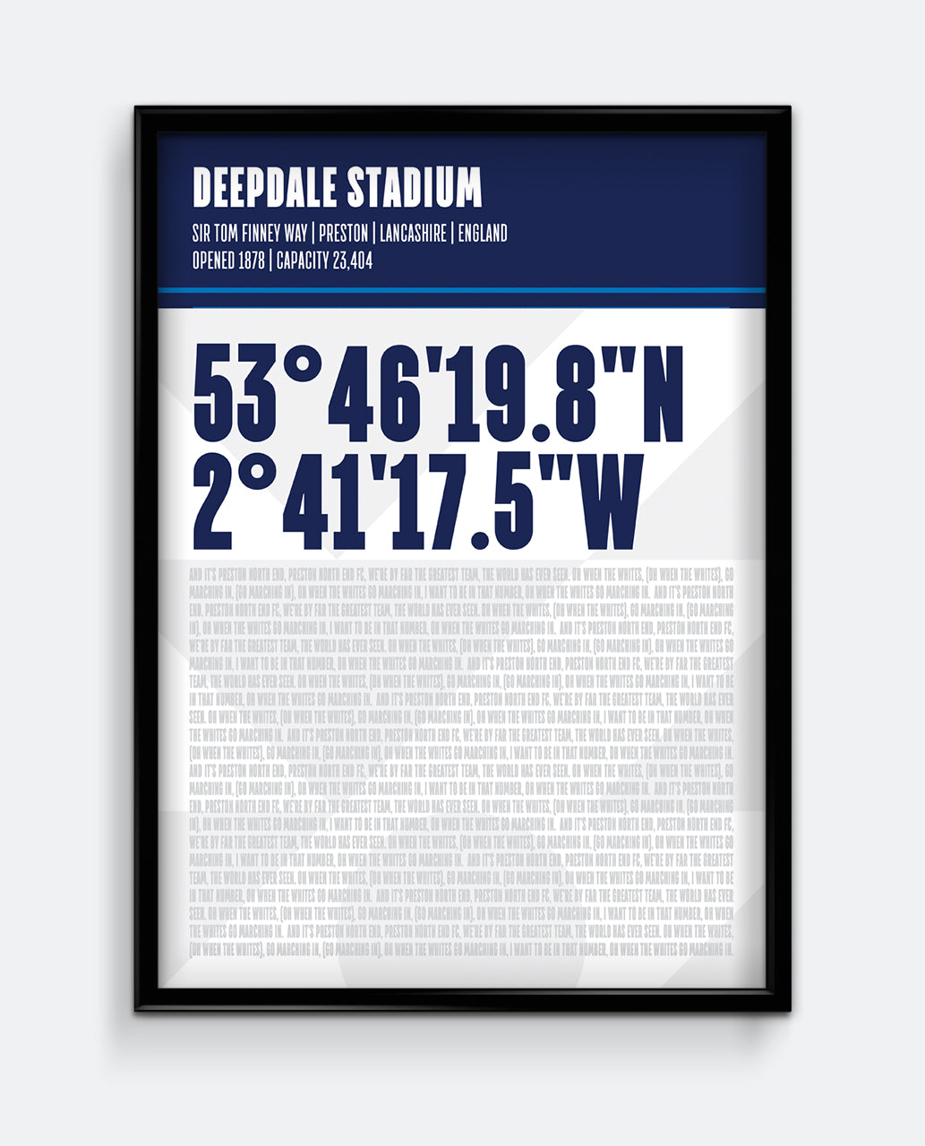 Deepdale Stadium Print