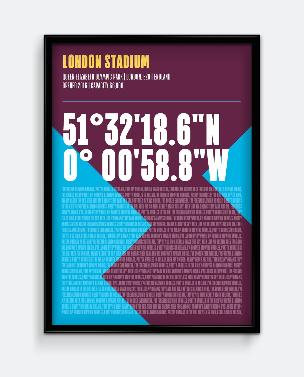 London Stadium Print