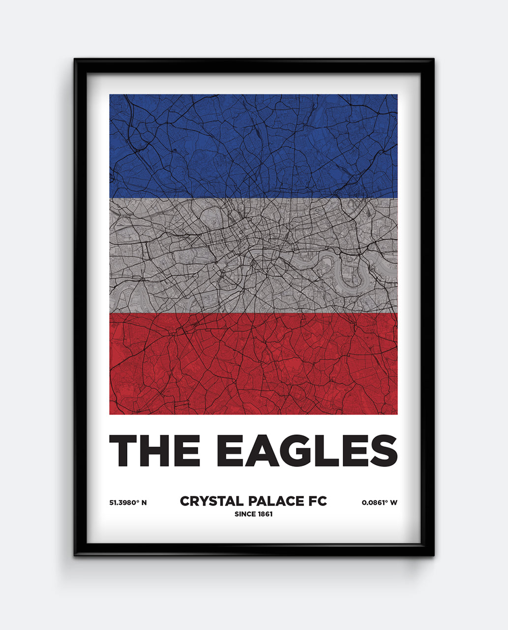 The Eagles Map Print
