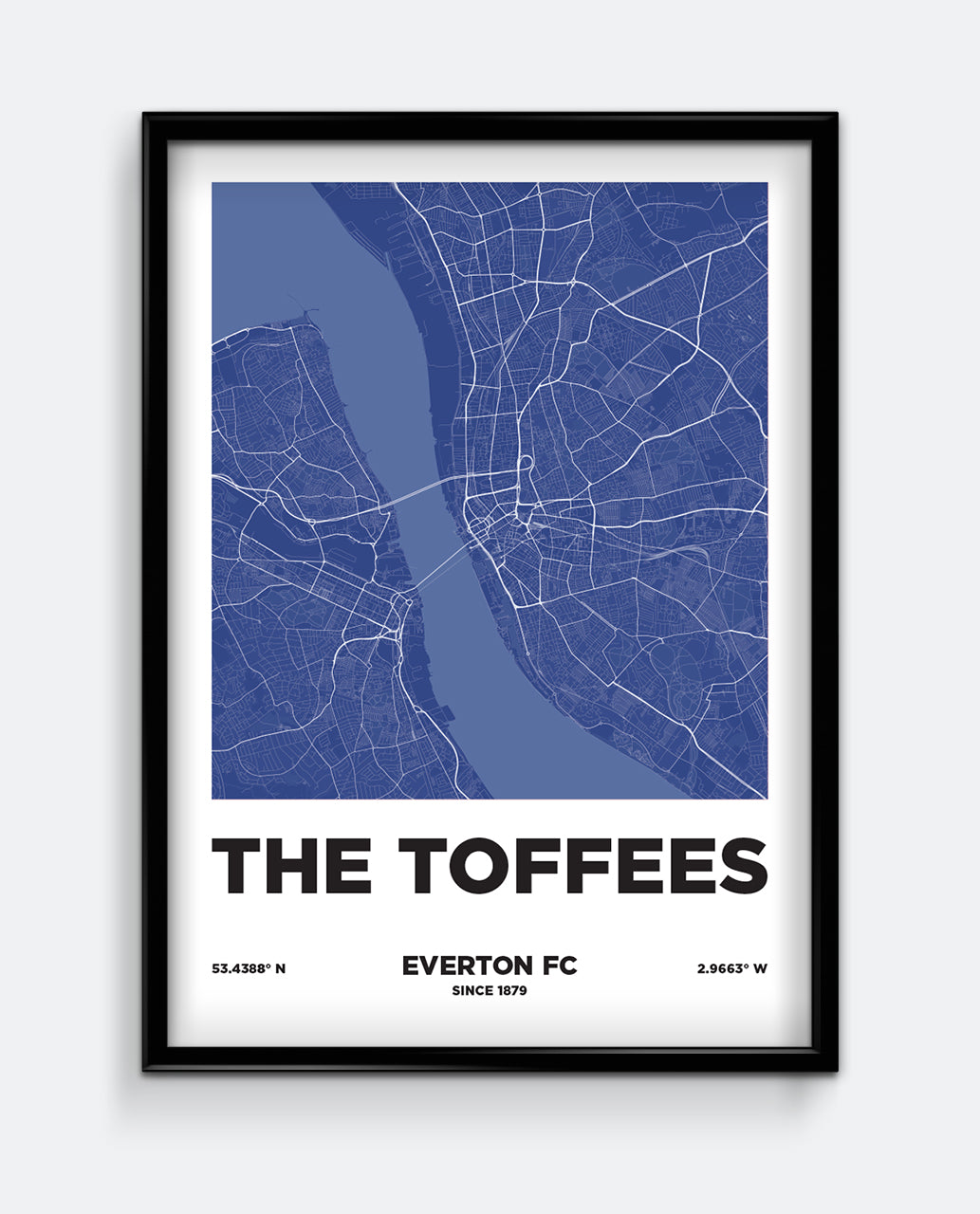 The Toffees Map Print